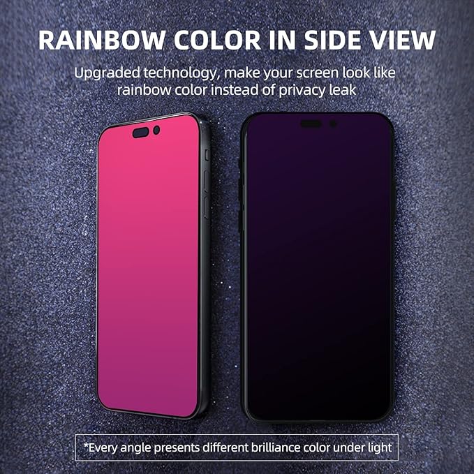 EGKimBa for iPhone Air Privacy Screen Protector, Gradient Color Tempered Glass, Bubble Free, Easy Installation, Auto Dust-Elimination, Anti Blue Light