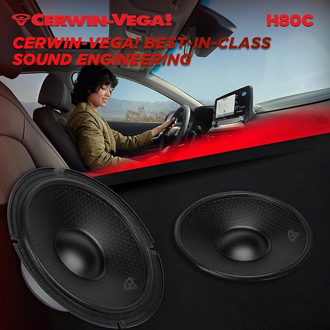 CERWIN-VEGA! HED 2025 Edition-8” Component Full Range Speaker System - H80C