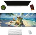 Turtle Gaming Mouse Pad Extended Desk Computer Keyboard Laptop Mouse Pads for Gaming Home Office Work, Large Long Desk Mat Mousepad with Non-Slip Rubber Base 31.5×11.8inch(17)