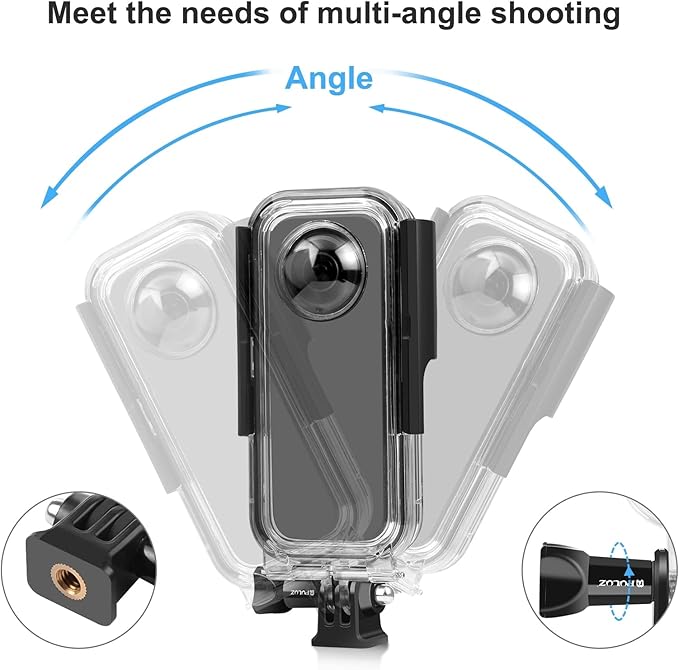 PULUZ 30m/98ft Dive Case for Insta360 X3 Underwater Waterproof Housing Cover Protective PC Shell Photography Housings with Bracket Insta 360 X3 Camera Accessories