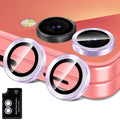 Avocase for Samsung Galaxy Z Flip 7 Camera Lens Protector, Individual Metal Ring Tempered Glass Lens Cover, [Strong Adsorption] Scratch Resistant Ultra-Thin HD Clear Lens Cover, 1 Set-Purple