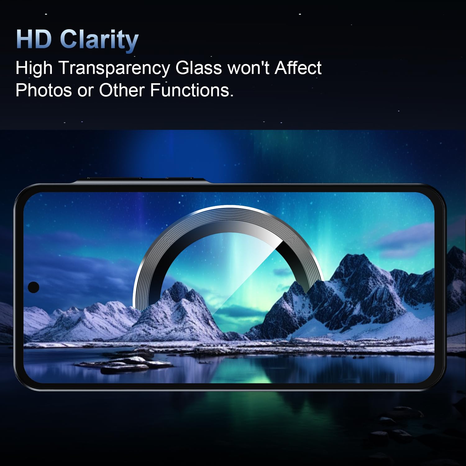 Korecase Galaxy S25 Ultra Camera Lens Protector, Black
