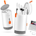 walrfid 2 Pack Laptop Phone Screen Cleaner Kit, Computer Keyboard Brush Cleaning Spray for iPhone AirPods MacBook iPad, 20-in-1 Electronic Device Tool for Camera Earbud TV Tablet Car Screens, White