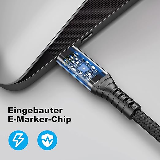 usbc to USB c 3.1,USB-c 10gbps Data Transfer Video 4K Monitor Cable 100W High Speed Data Transfer Fast Charging Cord Compatible with Monitor 3.3FT(1m)