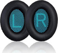 Replacement Earpads Cushions for Bose QuietComfort 35 & Quiet Comfort 35 II, Headphones Ear Covers Ear Pads for Bose QC35/QC35II/25/15 QC2 / Ae2 / Ae2i / Ae2W / Sound Link/Sound True-Black&Blue