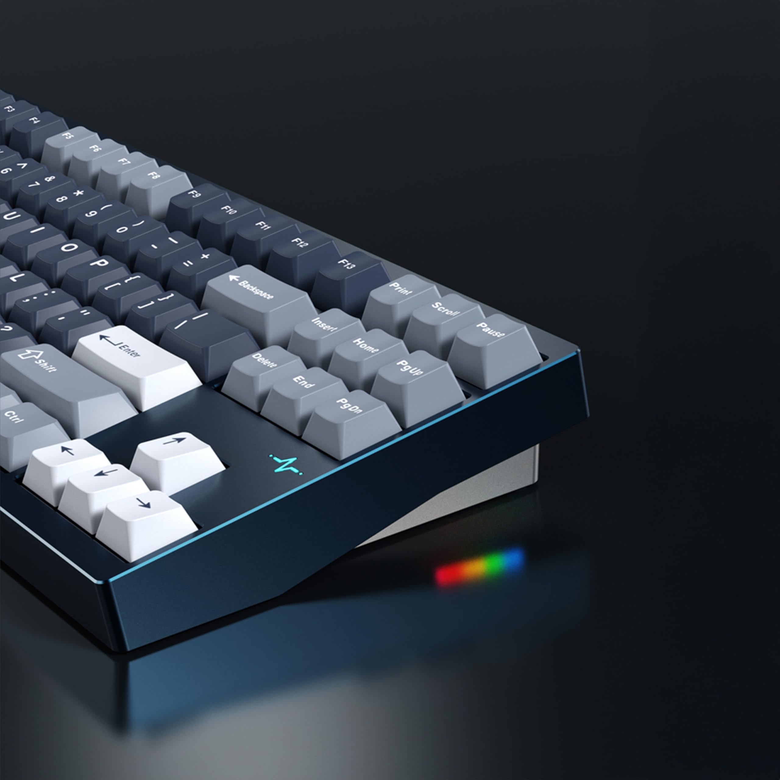 KEEBMONKEY WOBKEY Crush 80 Reboot CNC Aluminum 5-Second Quick-Release Triple-Mode Connectivity Mechanical Keyboard with Superior Acoustics (Pro Silver)