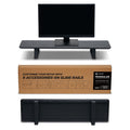 ULTRARM Moodular Wooden Monitor Stand Desk Organizer, Standard 33.4" Black