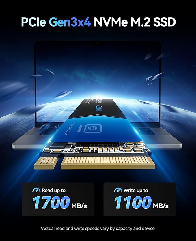 ORICO 256GB M.2 NVMe SSD, PCIe Gen3x4 M2 2280 SSD, Up to 1700MB/s Read & 1100MB/s Write, 3D NAND Flash Internal Solid State Drive with SLC Cache, Compatible with Laptops PC Desktops-e3500
