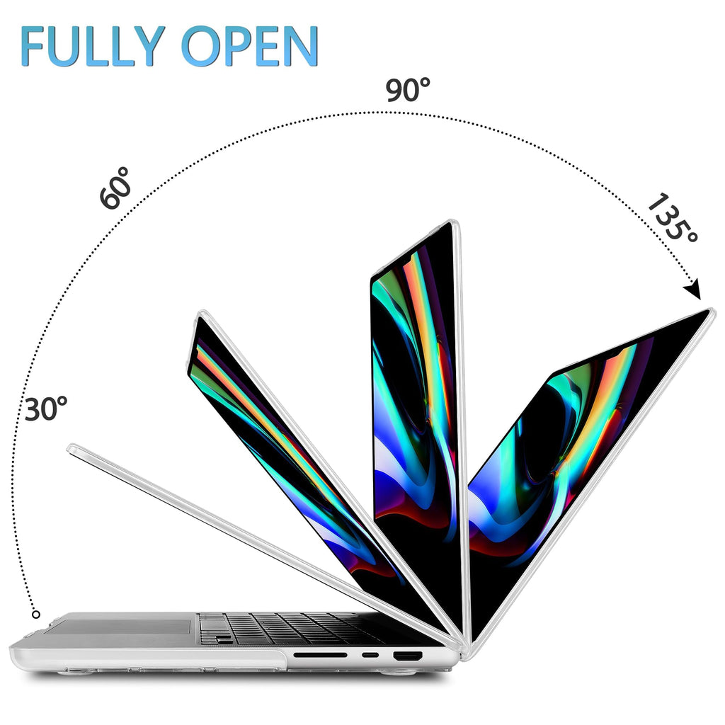 Mektron Case for MacBook Pro 16" M4 A3403 A3186 M3 A2991 M2 A2780 M1 A2485 (2021/2023/2024) Pro/Max with Touch ID, Hard Shell Plastic Laptop Cover Keyboard Cover Screen Protector, Pink Bows-Hearts
