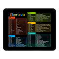 ITNRSIIET Mouse Pad Non-Slip Rubber Base Smooth Surface Stitched Edges Waterproof Durable Compatible with All Mice for Office & Gaming, Desk Accessory, 10.2x8.3x0.12 inch, WinShortcuts