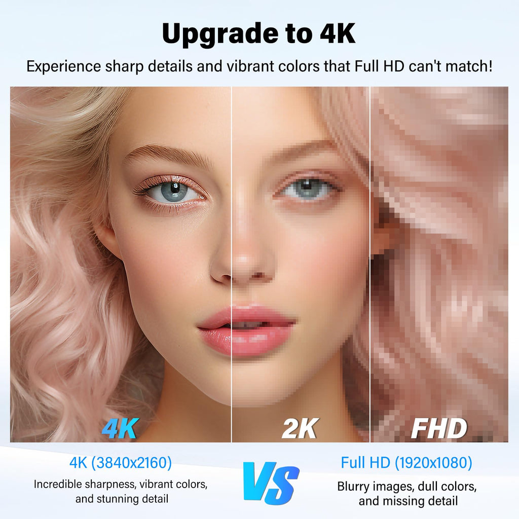 Innoview 23.8” 4K Large Portable Monitor, UHD (3840*2160) 100%sRGB IPS Speakers USB-C HDMI Work Home Second Monitor W/180°Adjustable Stand for Laptop, Desktop, Macbook, Phones, Tablet, PS5/4, Switch