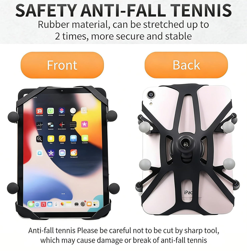 Strg Tablet Mount with U-Bolt Base for Rails 0.5'' to 1.25'' in Diameter
