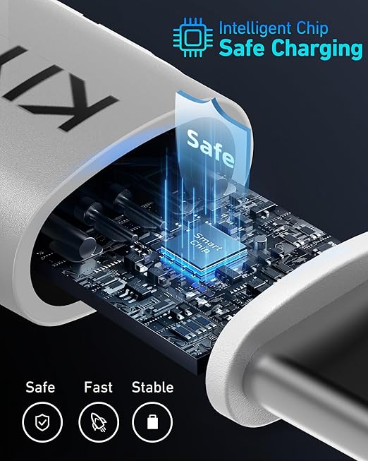 Coiled USB to USB C Cable for Car 3FT/6FT, USBC Cables Fast Charging Braided USB-A to USB-C Phone Charger Cord USB Type C Cable for iPhone 17 16 15 Pro Max, Samsung Galaxy S24 S23-2Pack Silver