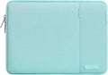 MOSISO Laptop Case 13 inch, 13 inch Laptop Sleeve Compatible with MacBook Air M4 M3 M2 M1 2025-2018 / Pro M2 M1 2025-2016, Polyester Vertical Computer Sleeve Bag with Pocket, Mint Blue