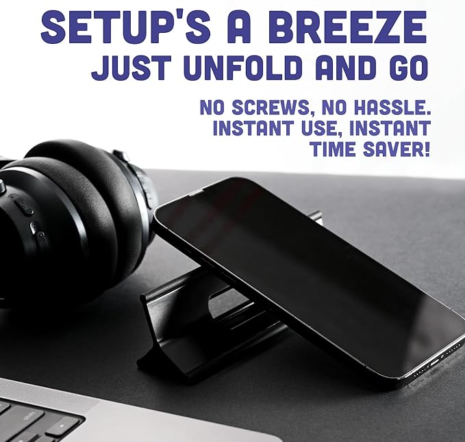Steepy Adjustable Laptop Stand - 3 Heights Computer Riser for Desk - Portable With Adjustable Height