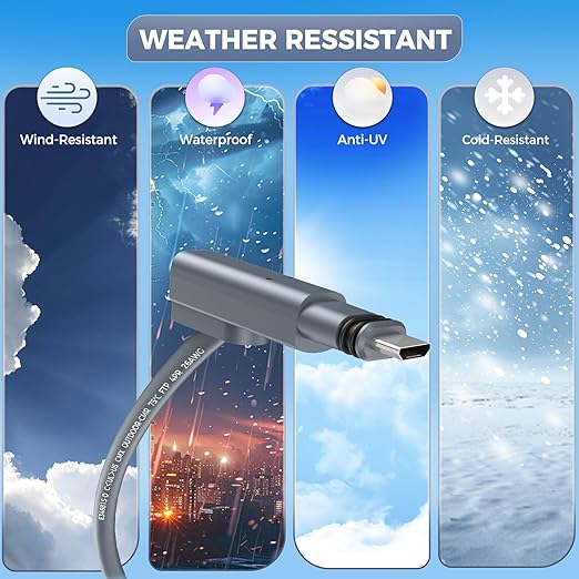 for Starlink Gen 2 Cable 50FT, Waterproof Replacement Cable for Starlink Gen 2Standard Kit, Fast & Stable Starlink Ethernet Cord V2