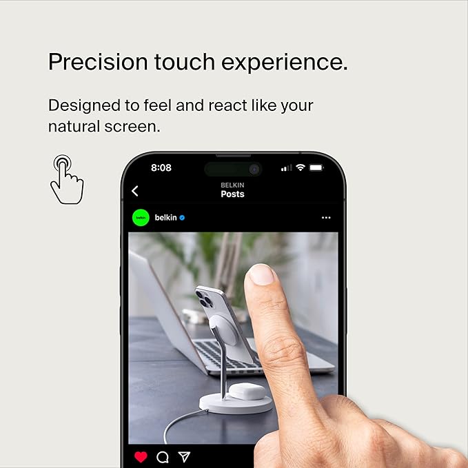 Belkin ScreenForce UltraGlass Blue Light Filter Screen Protector for iPhone 14 Pro Max, Scratch-Resistant Impact Protection w/Included Easy Align Tray for Bubble-Free Application