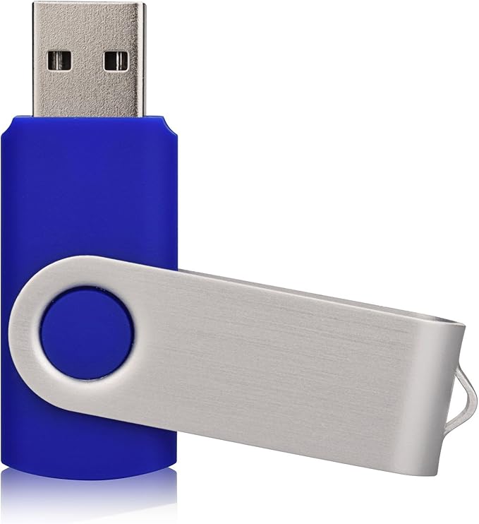 20 Pack 8GB USB Flah Drives Pack USB 2.0 8GB Flash Drive 20 Pack USB Memory Stick-Blue