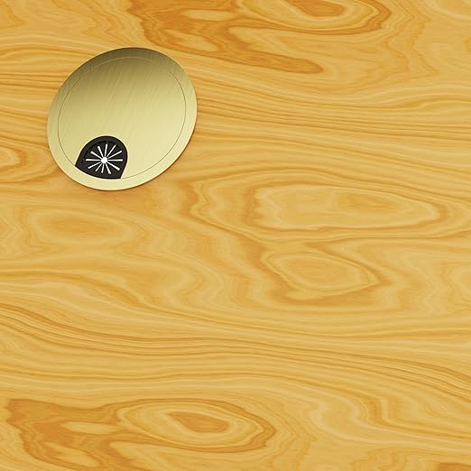 Desk Grommet 2 Inch 50mm, Zinc Alloy Computer Desk Wire Hole Cover, Office Desktop Cord Cable Hole Metal Ring, Bronze Tone