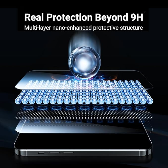 UltraGlass UNBREAK TOP 9H+ Glass for iPhone 16e Screen Protector (12FT Military Grade Shatterproof) Screen Protector 16e Tempered Glass (Longest Durable) Full Edge Coverage 6.1" 2 Pack