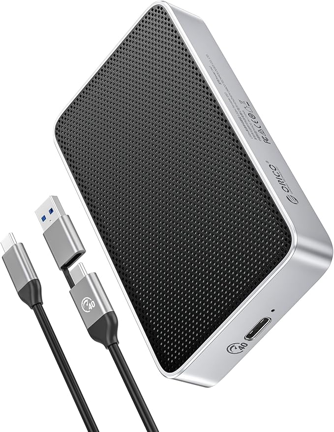 ORICO 2TB USB4.0 External SSD 3800MB/s(40Gbps) - Ultra-Fast Portable NVMe SSD, Compatible with Thunderbolt 3/4, Fanless Aluminum Design for Photographers, Video Editors X40