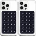 Anteel MAX Silicone Suction Phone Case Adhesive Mount, Upgraded Super Strong Grip, Durable, Easy to Use, Hands-Free Sticky Phone Holder for Selfies, Tiktok Videos, 2.56"x3.94" (BLK&BLK)