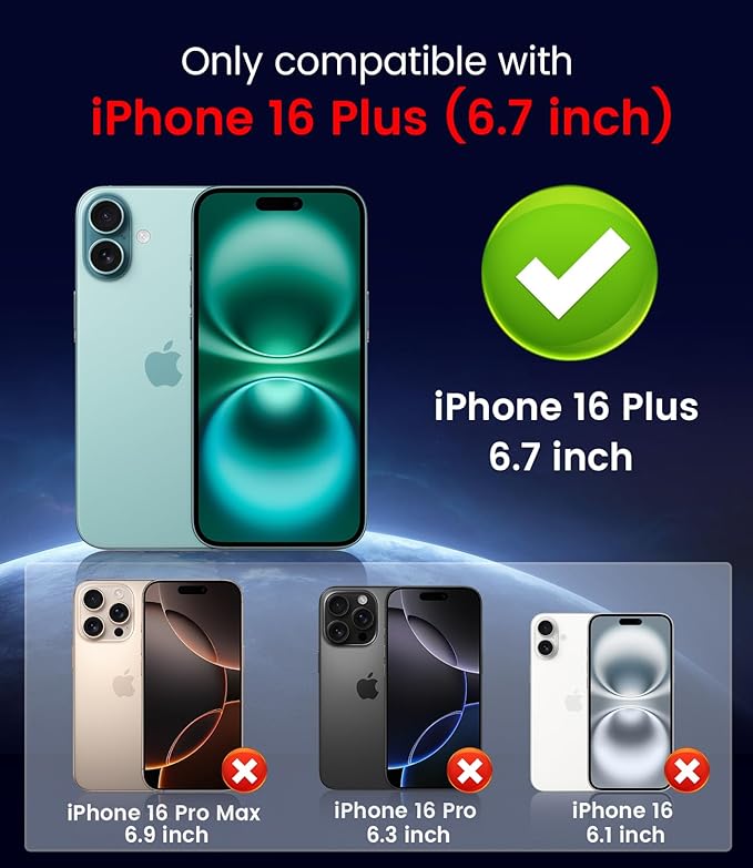 Magnetic for iPhone 16 Plus Case [Compatible with MagSafe][Built-in Camera Lens Protector] Slim Soft Silicone Bumper Shockproof Metallic Luster Phone Case (Gold)