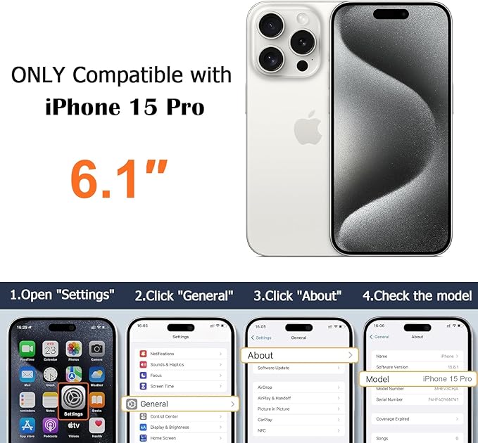 Designed for iPhone 15 Pro Case Compatible with Magsafe Cover Camera Lens Protector Military Grade Protection Shockproof Soft TPU Slim Magnetic Phone Case for iPhone 15 Pro Blue
