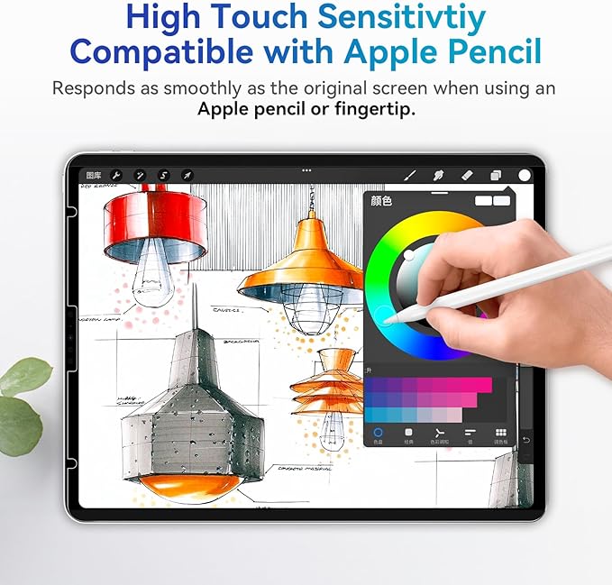 Magnetic Privacy Screen Protector Compatible with iPad 9th 8th 7th 10.2 Inch & iPad Air 3th & iPad Pro 10.5", Removable Anti Glare Blue Light Bubble-Free Black Security Protector Private Filter