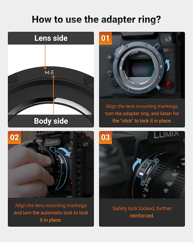 Thypoch M-L Lens Mount Adapter Auto-Lock, Compatible with Leica M Lens to Leica L Mount Camera SL SL2 SL2-S SL3, Panasonic Camera S1 S1II S1IIE S1R S1RII S1H S5 S5D S5II S5IIX S9 BS1H