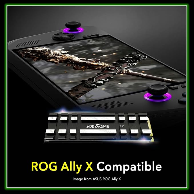 Addlink A93 4TB Storage Expansion for PS5 Console with Heatsink, Up to 7400mb/s, Gen 4 PCIe NVMe m.2 2280, SLC Cache Internal Solid State Drive(‎ad4TBA93M2P)