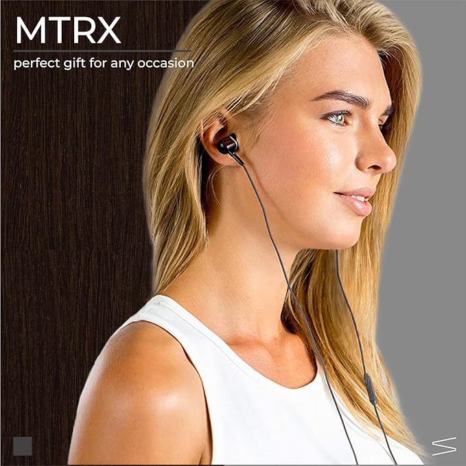 Symphonized Wired Earbuds with Microphone – 90% Noise Cancelling Ear Buds with Mic, in Ear Headphones Wire for Computer & Phone, Earphones 3.5 mm Jack