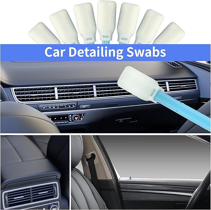 5.9" Foam Cleaning Swabs Lint-Free Lab/Printer/Optical Printheads 100 Pcs Foam Swabs for Inkjet Printheads, Sensors, Cameras and Gun Cleaning