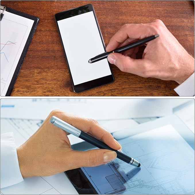 MECCANIXITY 12pcs 5.5mm Stylus Pen Fine Tips Conductive Fiber Capacitive Touch Screen Pens Tip Universal Replacement