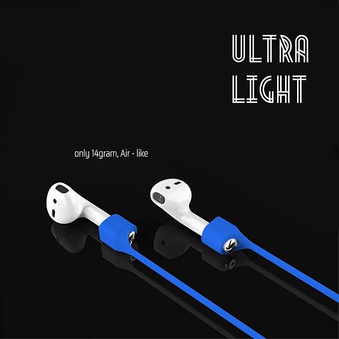 Ultra Strong Magnetic Airpod Pro Strap Anti-Lost Cord Sports Lanyard Compatible with Airpods 3rd 2nd Generation Pro 3 2 1 (3 Blue)