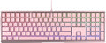 Cherry MX 3.0 S Wired Mechanical Gaming Keyboard. Aluminum Housing Built for Gamers w/MX Blue Switches. RGB Backlit Color Display Over 16m Colors. Pink