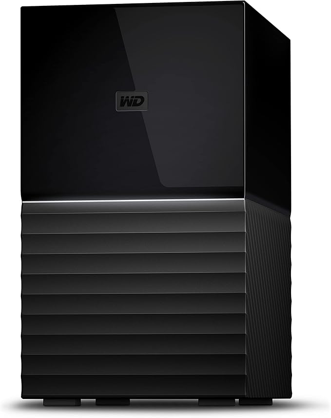 WD 44TB My Book Duo Desktop RAID External Hard Drive HDD, USB 3.1, With Password Protection and Auto Backup Software - WDBFBE0440JBK-NESN