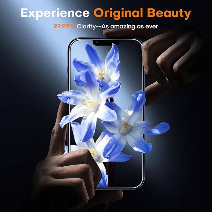 TOCOL for iPhone 12 Pro Max Screen Protector 9H Hardness Military Grade Shatterproof HD Tempered Glass Full Coverage Easy Installation Case Friendly 2 Pack