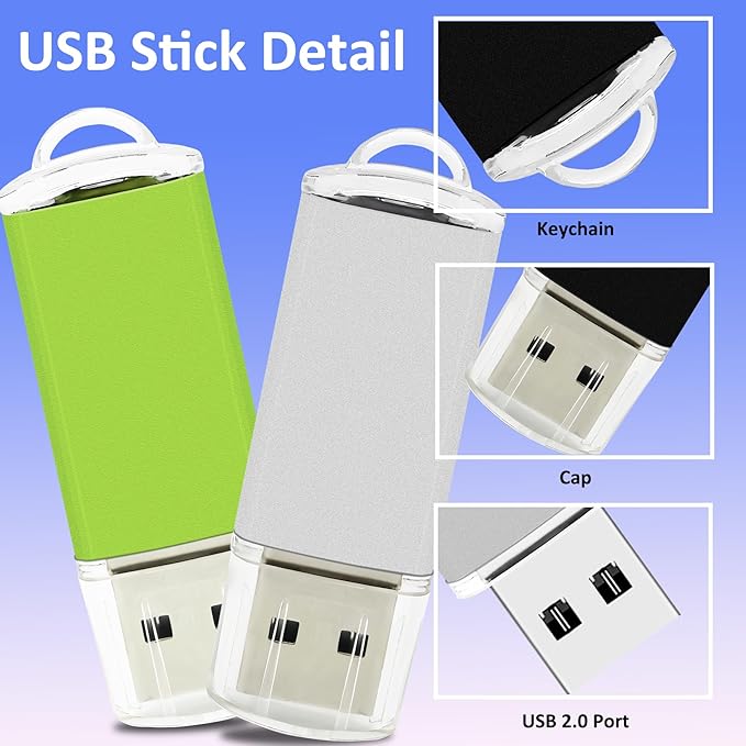4GB USB Flash Drive 10 Pack Nicepicten USB 2.0 Thumb Drives Metal Jump Zip Drive Memory Stick Pendrive Memoria USB 4 GB with 10PCS Lanyard Label - Mixcolor 10 X 4GB Flash Drives