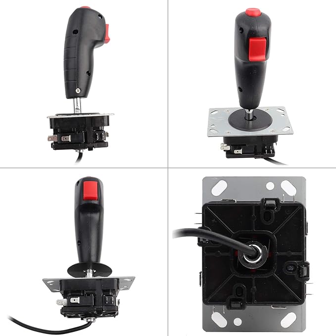 TOPINCN 8 Way Flight Joystick with Top Fire Button, Game Controller Kit for Simulation