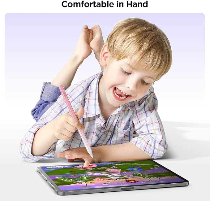 Stylus Pen for iPad 2018-2025, 15Mins Fast Charge for Apple Pencil, Palm Rejection, Compatible with iPad 10/9/8/7/6, iPad Pro 12.9"/11"/13" M4, iPad mini 6/5, iPad Air 5/4/3/11"-13" M2