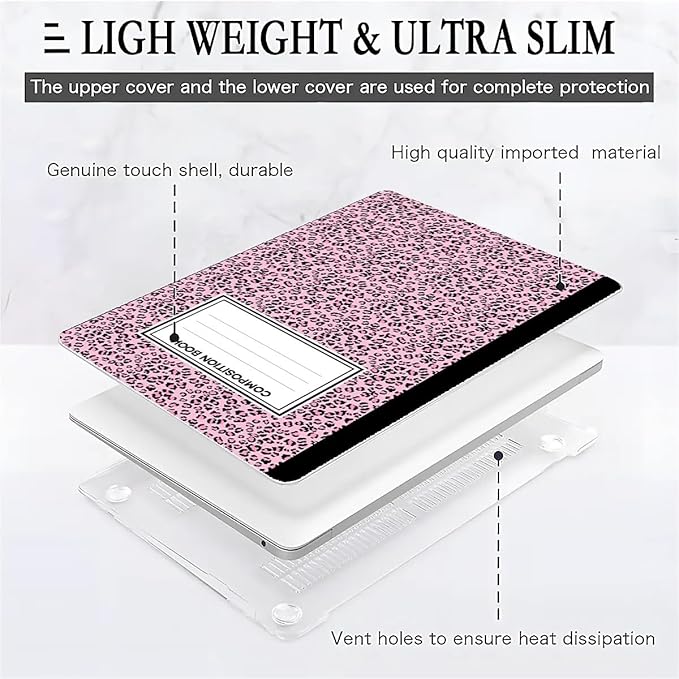 Compatible with MacBook Air 13.3 13.6 Inch Case 2022 2021 2020 2019 Plastic Hard Shell Case Cover,13.3 Air (A1932/A2179/A2337), Notebook