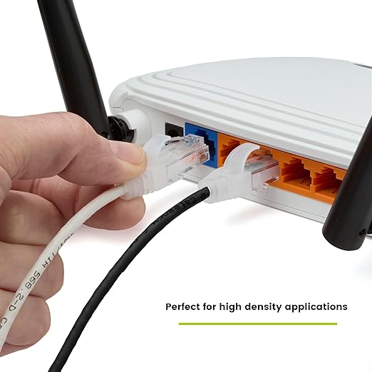 TRUECABLE Cat6 Component Rated Patch Cable, Unshielded (U/UTP), 6in, Black, 28AWG Solid Copper, Snagless 10G High-Speed Ethernet Cable, PoE++ 4PPoE 100W, UL Listed, RoHS-3, 1 Pack