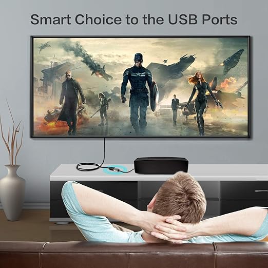 VCZHS Tech USB Extension Cable 3.3ft, USB 3.0 Extender for High-Speed Data Transfer & Fast Charging, Durable & Flexible for Mouse, Keyboard, Printer, Flash Drive, Webcam, and More