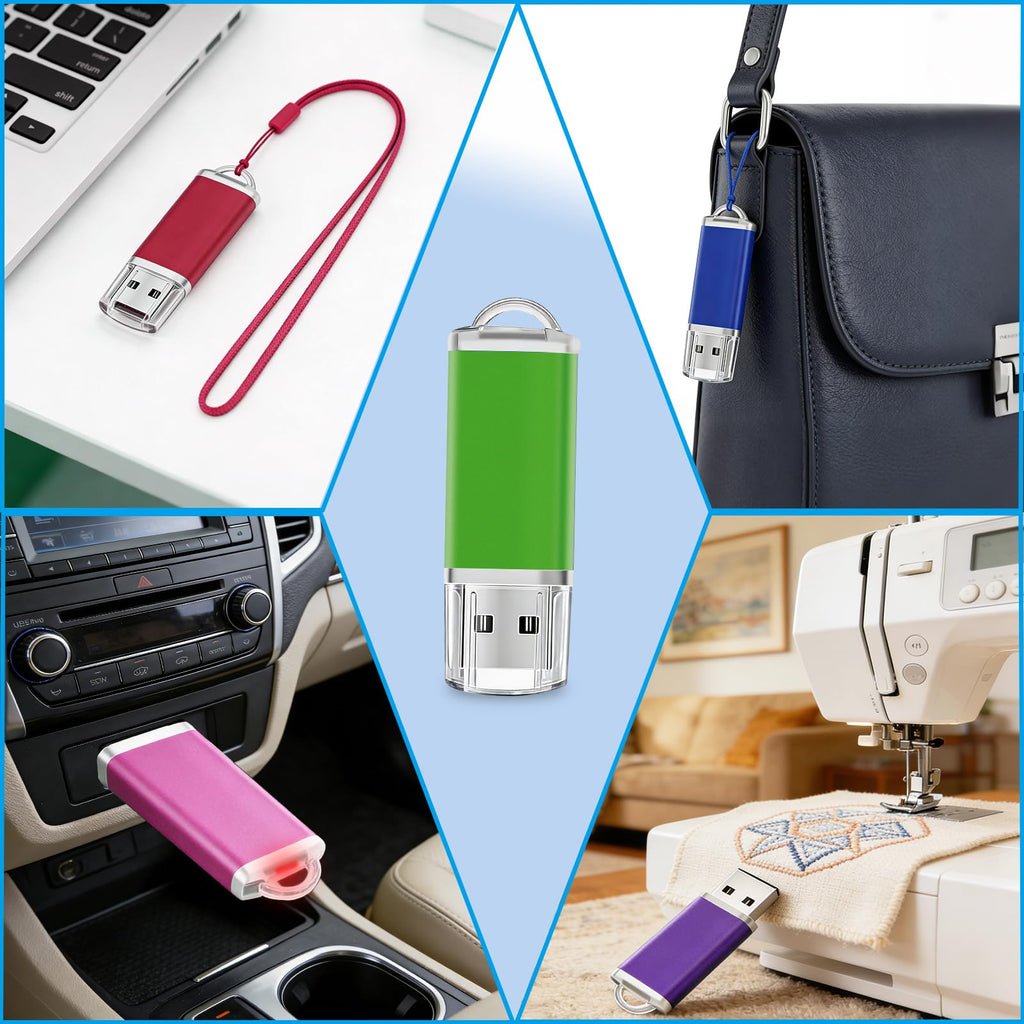 16GB Flash Drive 20 Pack USB Thumb Drive Nicepicten USB 2.0 Memory Stick