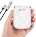 PHIXERO P5PLUS Portable SSD 4TB Up to 550MB/s, USB 3.2 Gen 2 External Solid State Drive，USB C to C&A for Smartphone，Tablet，PC，Labtop (White)