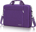 Ferkurn Laptop Bag Case for Women Men Computer Bag Compatible with HP Envy Pavilion Omen/LG Gram/MSI/Dell Inspiron XPS/Lenovo/Acer, Shoulder Strap Carrying Messenger Briefcase, Purple, 15.6 16 Inch