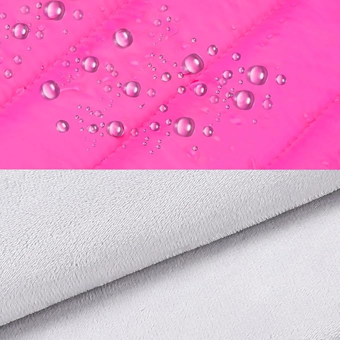 MOSISO 13.3 inch Laptop Case, 13-13.3 inch Puffy Laptop Sleeve Compatible with MacBook Air 13 13.6 M4 M3 M2 M1/Pro 13/Pro 14, HP Dell ASUS Lenovo,Polyester Horizontal Bag with Small Case, Rose Red