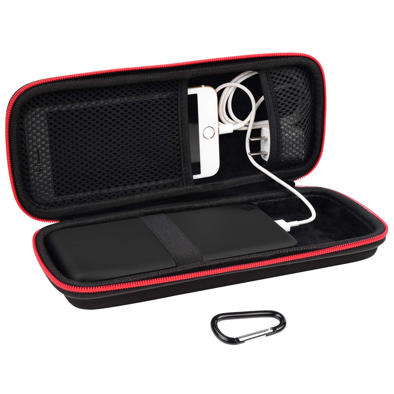 Hard Travel Case Fit for RAVPower 26800/20100/20000mAh, Anker Power Core 26800mAh/PowerCore +26800mAh, Dulla M50000 Power Bank 12000mAh, ROMOSS 30000mAh, Lab599 Tx500 Radio by SKYNEW (Large Black)