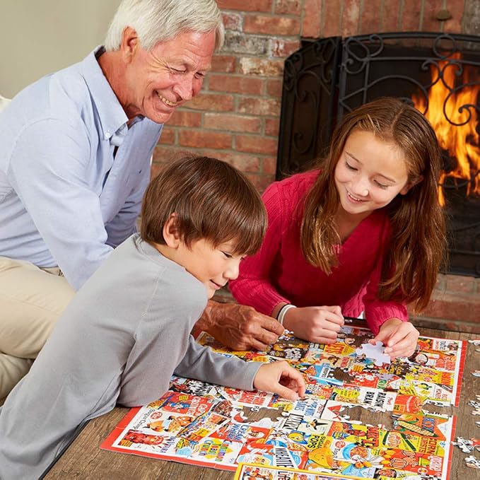 White Mountain Puzzles State Plates - 500 Piece Jigsaw Puzzle